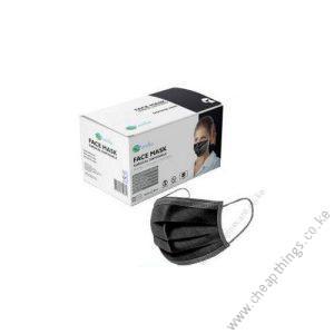 Black 3 Ply Mask (50pcs)