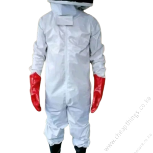 Bee Suit (white pvc) Overall + Head Gear + Pair of Gloves