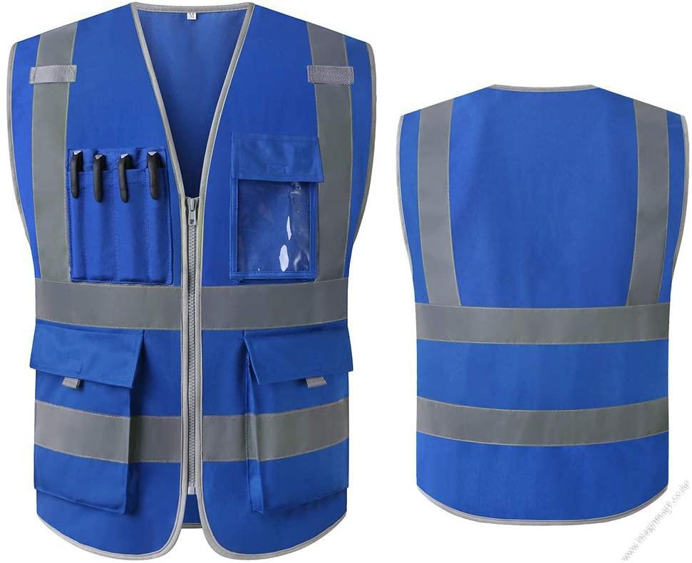Executive Reflective Vest - Bermuda Blue