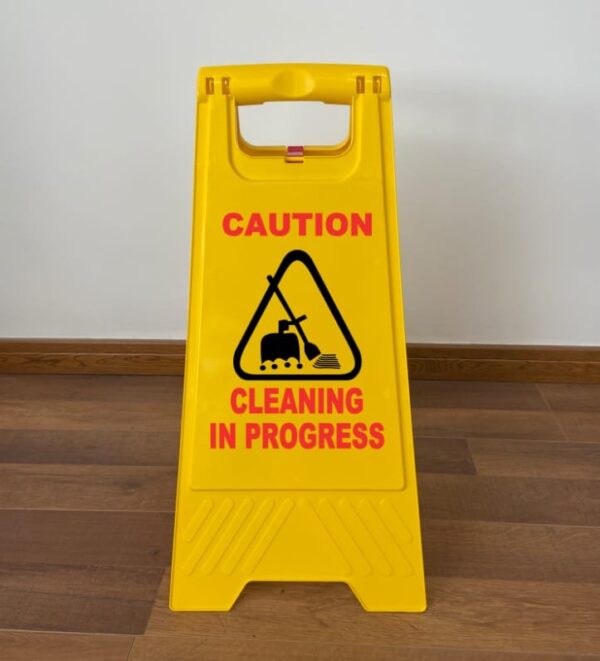 Cleaning in Progress Caution Sign