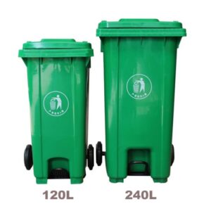 Garbage Bin With Wheels + Foot Pedal  - 240 ltrs - Image 5