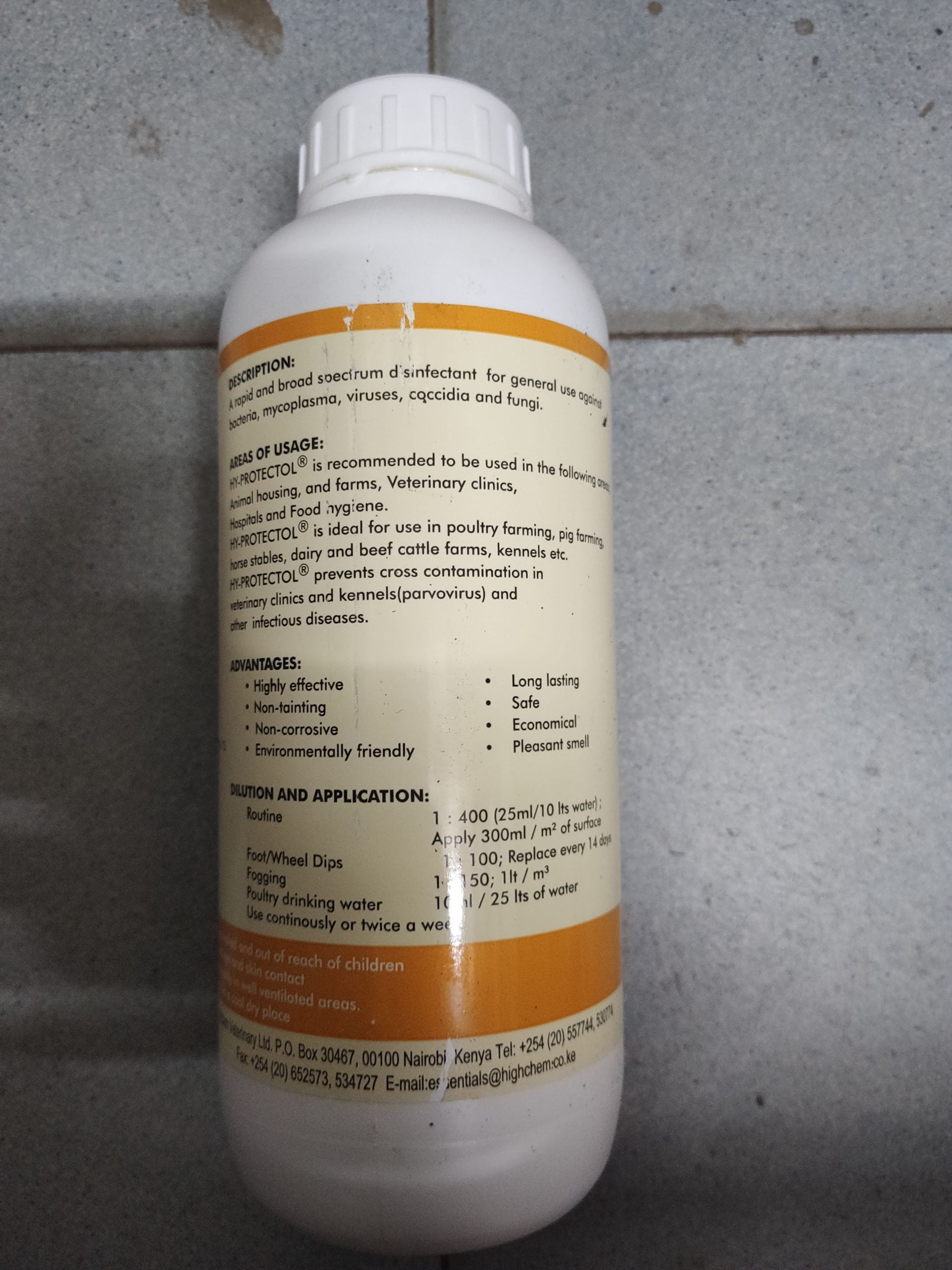 Hy-Protectol Broad Spectrum Disinfectant (1ltr) - Image 4