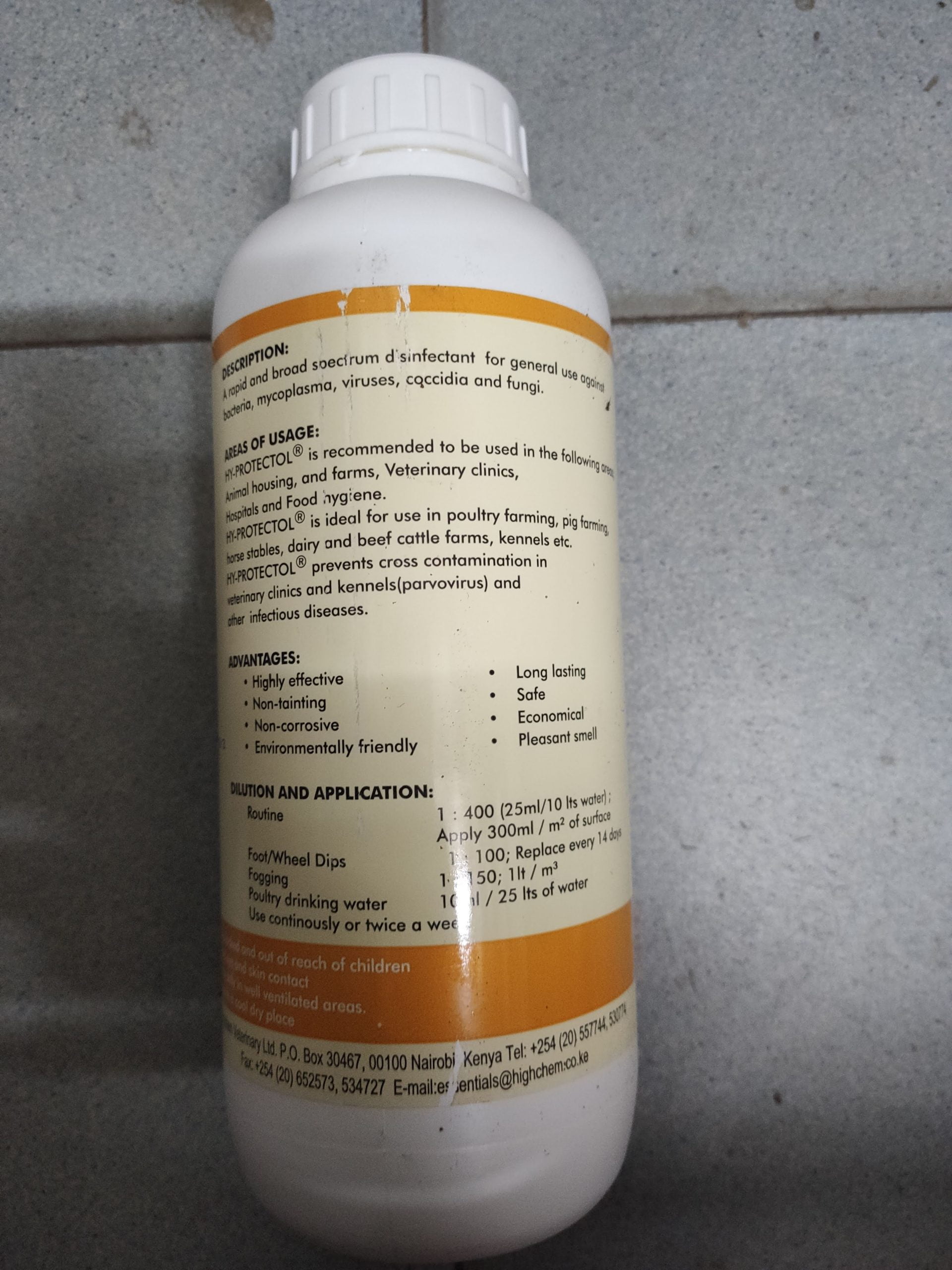 Hy-Protectol Broad Spectrum Disinfectant (1ltr) - Image 3