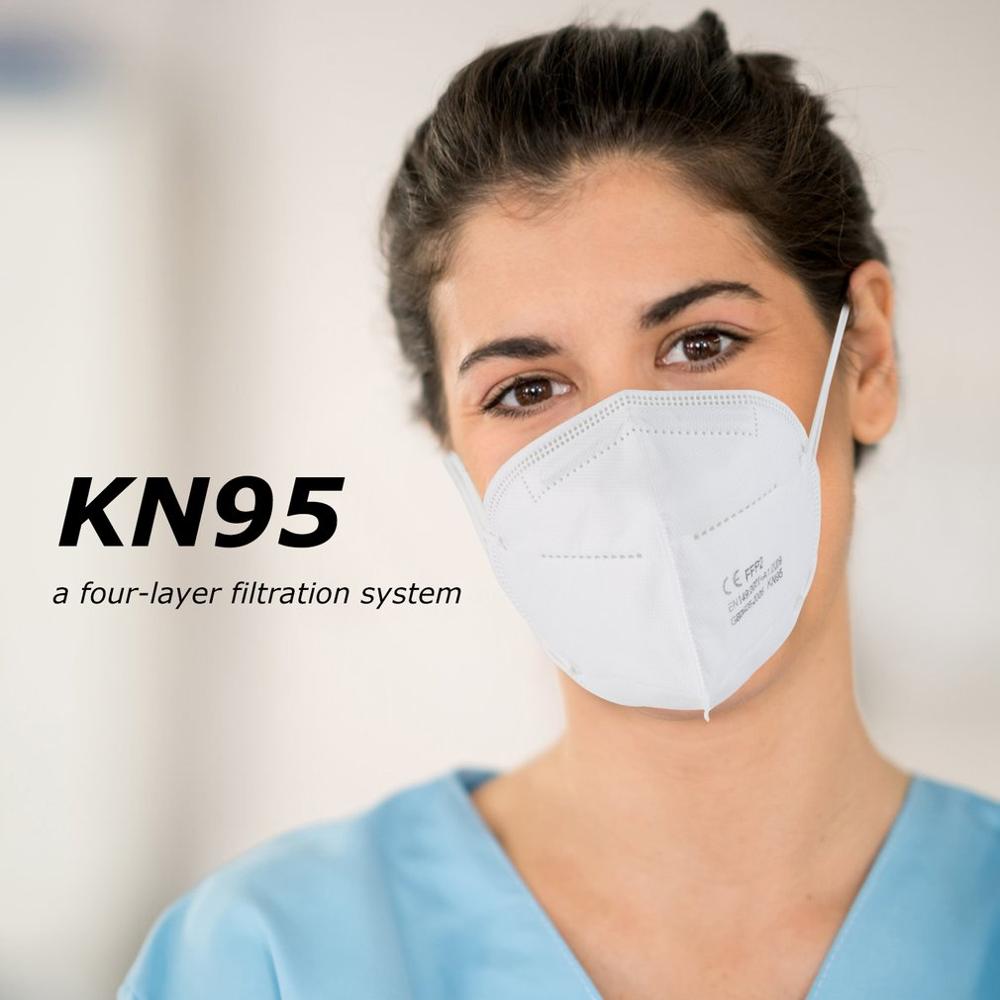 KN95 Mask Unvalved 3M White 1pc - Image 5