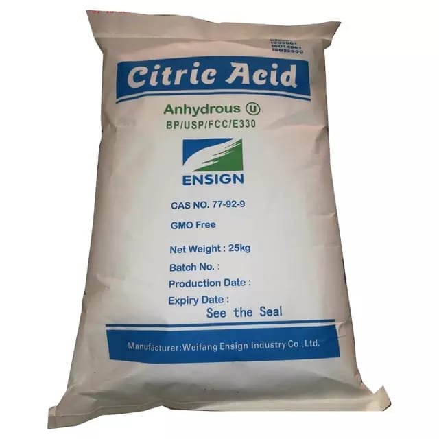 Citric Acid Anhydrous -25kg
