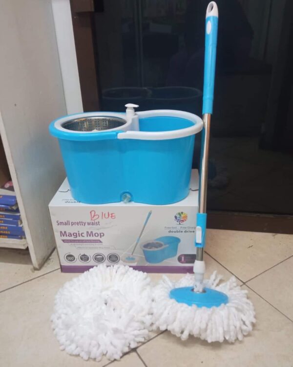 Spin Mop with Wheels and Soap Dispenser - Cheapthings