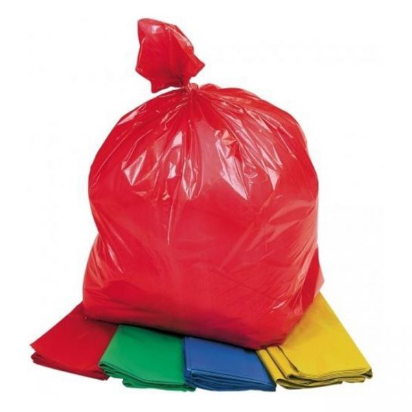 Bio Hazard Waste Disposal Bags 20x30inch Red 50pcs - Small