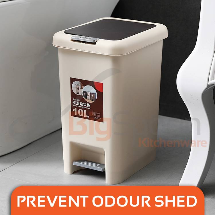 2 in 1 Pedal Push Dustbin (30ltrs)