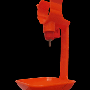 J-Lock Nipple Drinker with Drip Cup Red