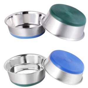 Heavy Dish With Full Bonded Colored Rubber Base 17cm