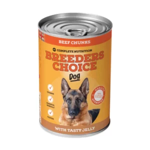 Breeders Choice Dog Food Beef IN Chucks 400g