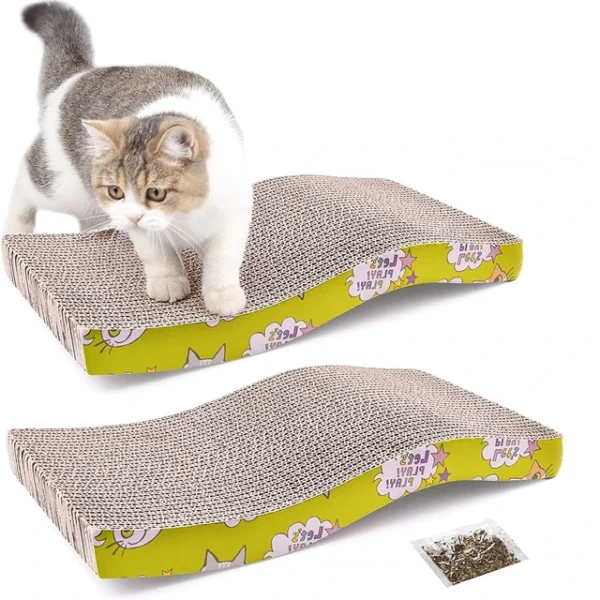 Cat Scratcher Pad – Wave Design 1pc - Image 2