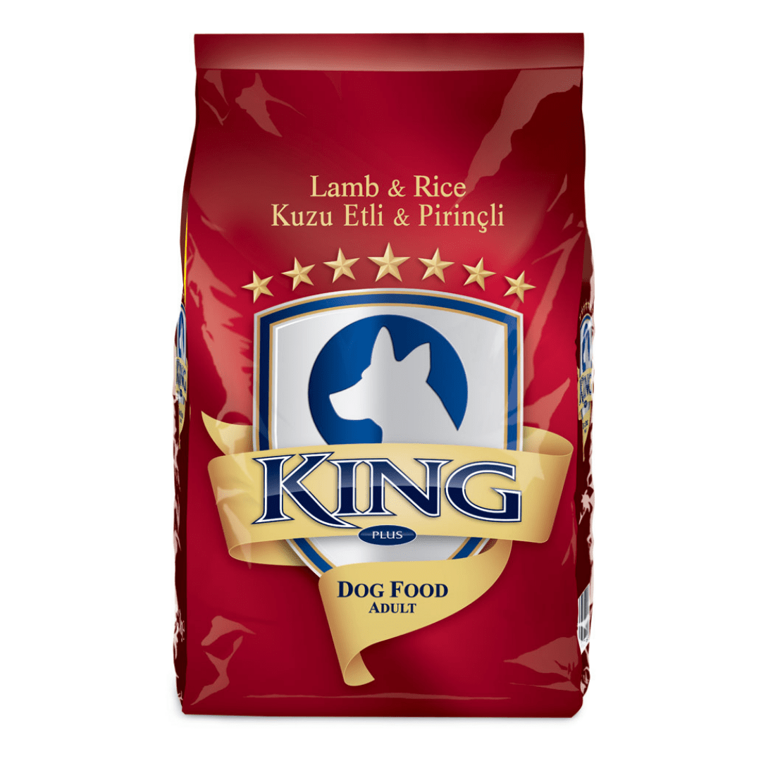 King Plus Adult Dog Food – Lamb and Rice 15kg