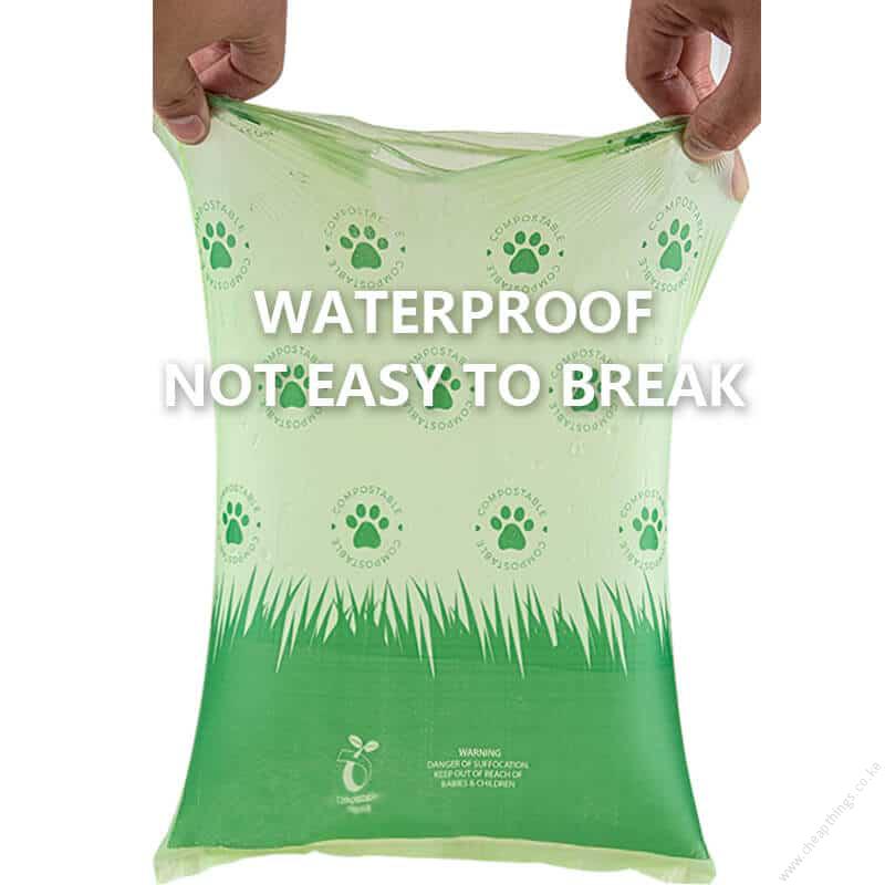 Degradable Pet Waste Bag Green - 1 Roll - Image 2