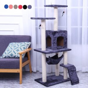 Leo Cat Tree with Condo, Hammock, Perches 1pc