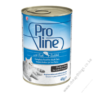 Proline Adult Cat Food Canned – Fish Chunks in Gravy0.415kg