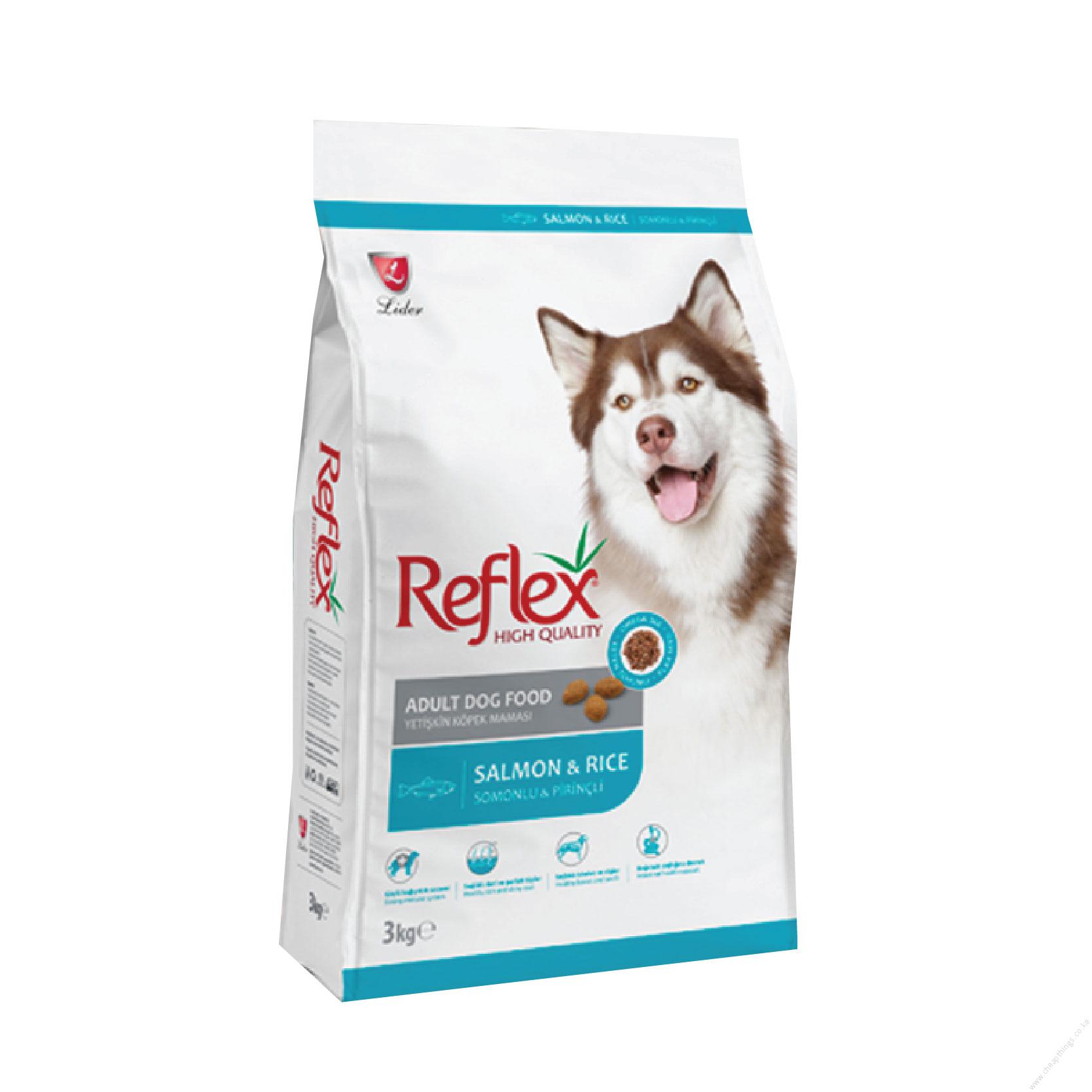 Reflex Premium Adult Dog Food – Salmon & Rice 15kg