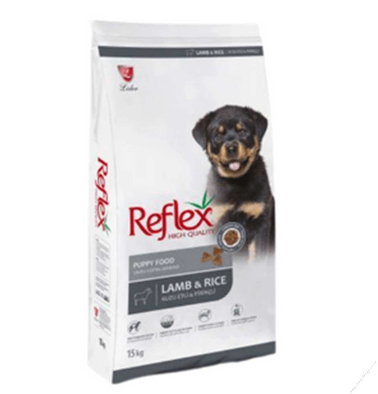 Reflex Premium Puppy Food – Lamb & Rice 15kg