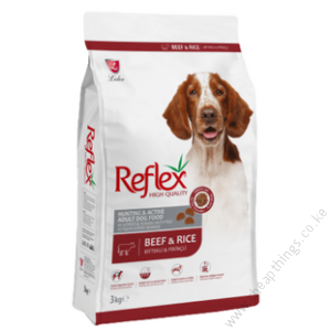 Reflex Hunting & Active Adult Dog Food – Beef & Rice 15kg