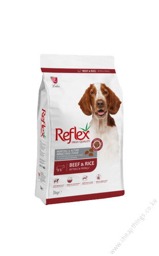 Reflex Hunting & Active Adult Dog Food – Beef & Rice 15kg