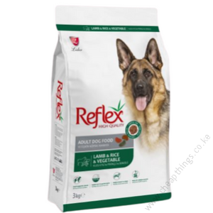 Reflex Premium Adult Dog Food – Lamb, Rice & Vegetable 3kg