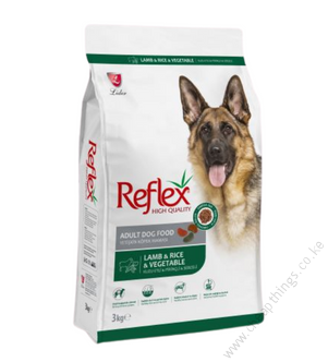 Reflex Premium Adult Dog Food – Lamb, Rice & Vegetable 3kg