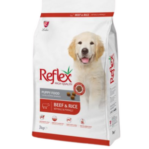 Reflex Premium Puppy Food – Beef & Rice 3kg