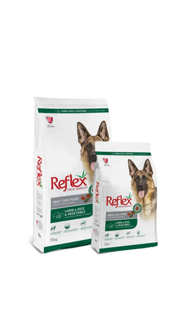 Reflex Premium Adult Dog Food – Lamb, Rice & Vegetable 15kg