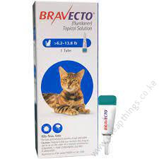Bravecto Topical Solution For Cats – 2.8 TO 6.25KG, 1 Treatment