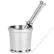 Stainless Steel Pestle and Mortar/ Khaldasta No.2