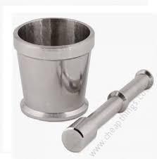 Stainless Steel Pestle and Mortar/ Khaldasta No.4