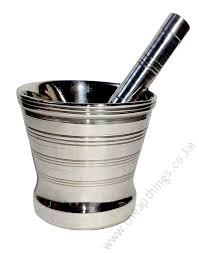 Stainless Steel Pestle and Mortar/ Khaldasta No.3 - Image 2