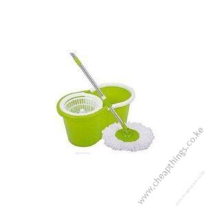 360 Degree Spin Mop and Bucket Green - Plastic