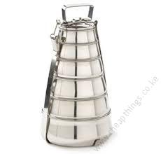 Stainless Steel Pyramid Tiffin Five Layered 1pc