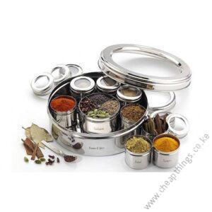 Stainless Steel Spice Tin with See Through Lid 22.5cm (No 13)