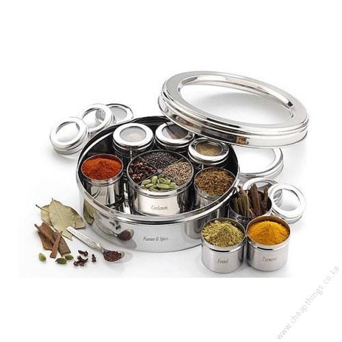 Stainless Steel Spice Tin with See Through Lid 22.5cm (No 13)