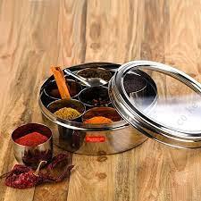 Stainless Steel Spice Tin with See Through Lid 17cm (No 10)