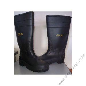 Delta Steel Toe Gumboots Black - 7