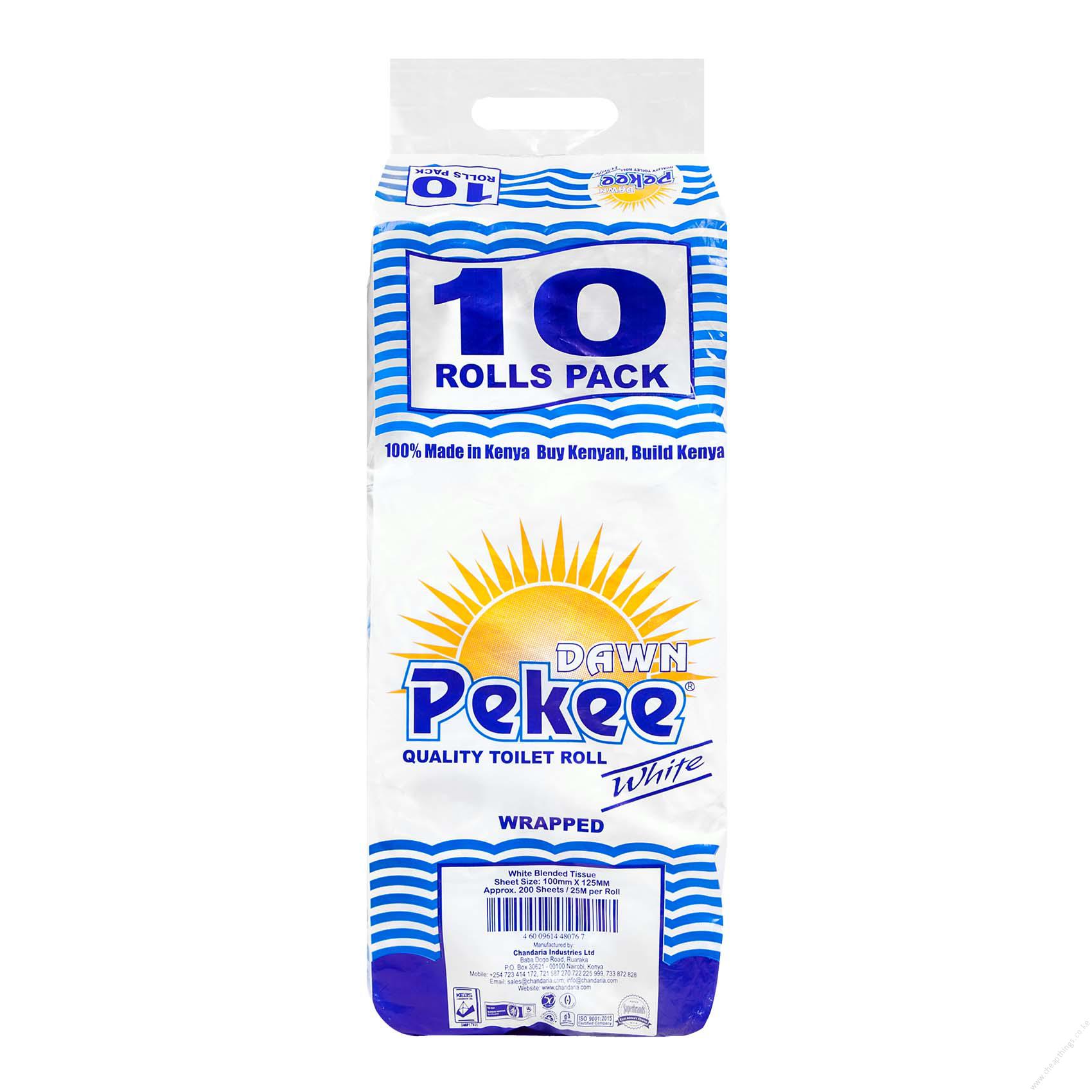 10x Dawn Pekee Rolls White