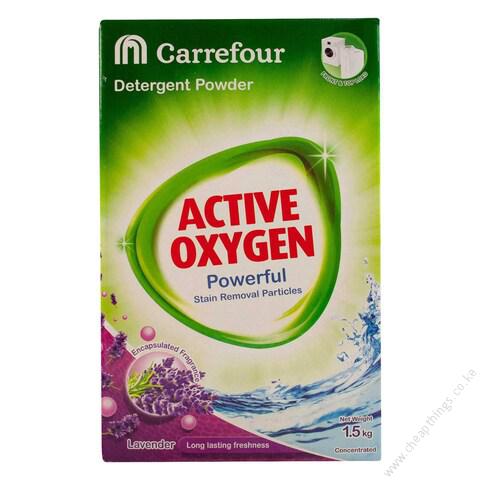 Carrefour Lavender Active Oxygen Top And Front Load Detergent Powder 1.5kg