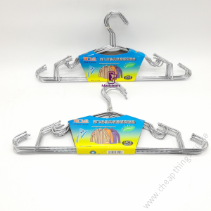 Stainless chrome plated steel heavy duty all purpose clothes hangers 16 inch 42cm