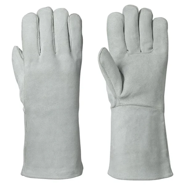 Grey Industrial Welding Gloves With Lining 1pc