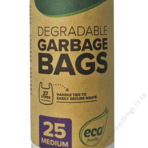 Degradable Garbage Bags 25 Medium White 27L.