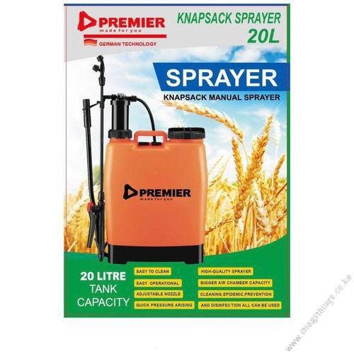 Premier Knapsack Manual Sprayer Yellow 20L