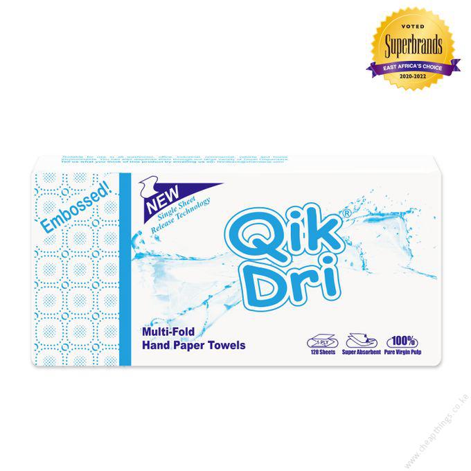 Qik Dri Multi-Fold Hand Paper Towels Embossed 240 Sheets