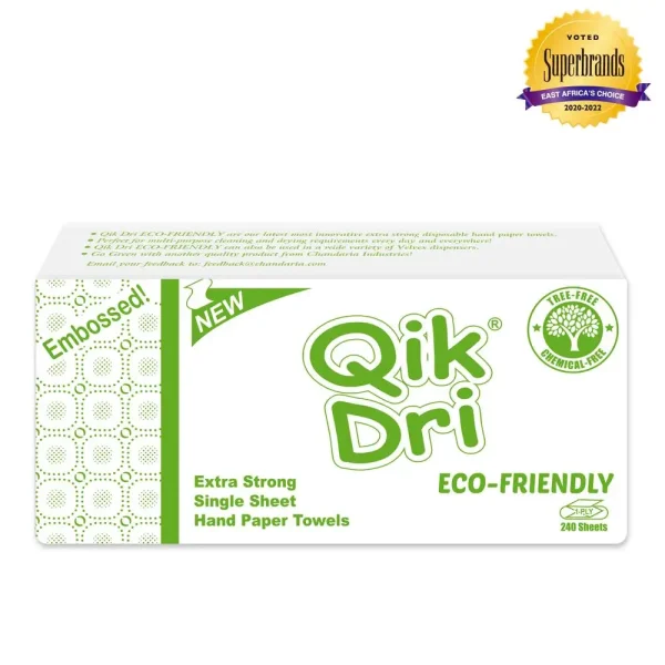 Qik Dri Hand Paper Towels Embossed Eco-Friendly 240 Sheets