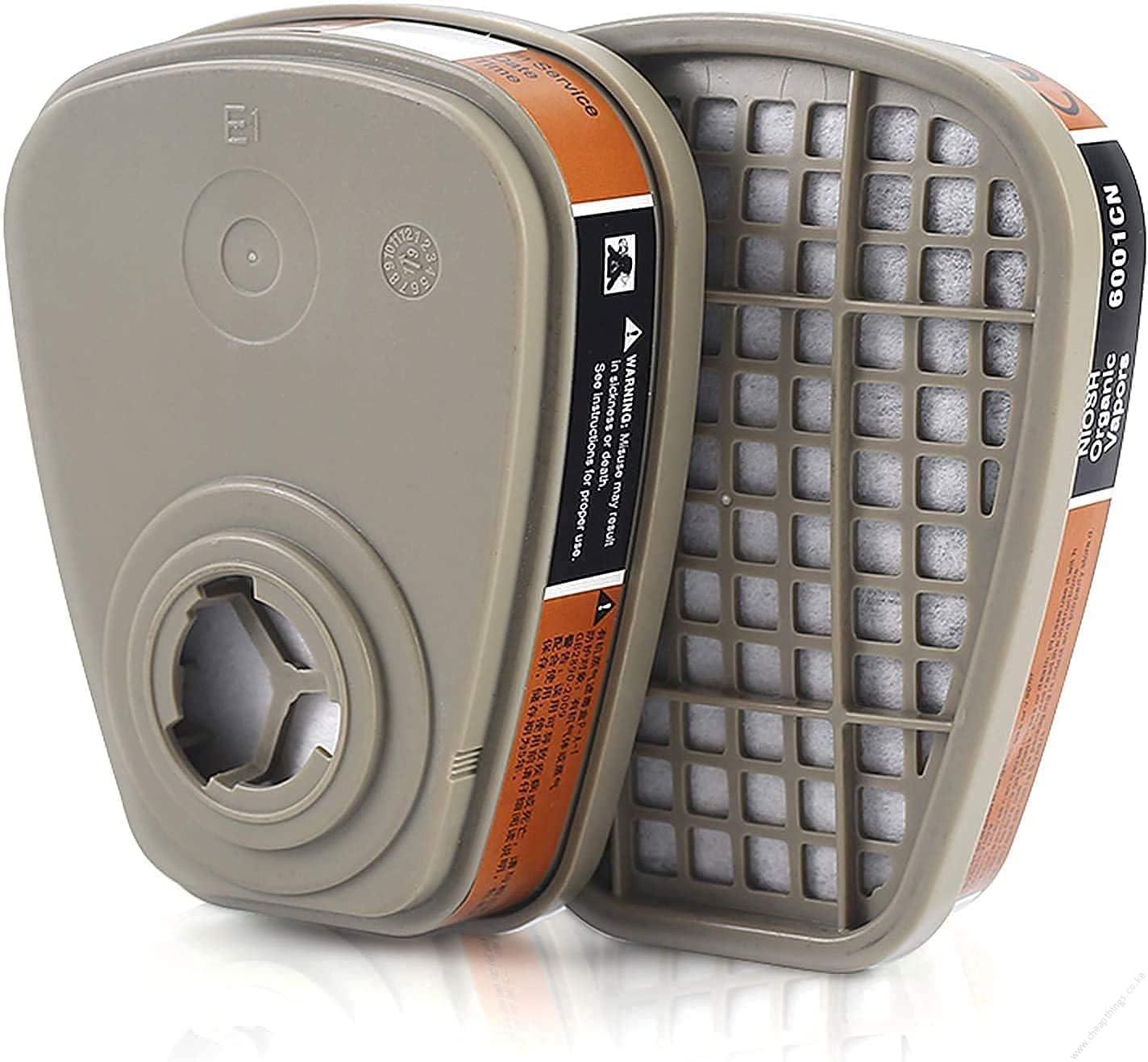 6001 Organic Vapor Cartridge with Activated Carbon Filters for 6100/6200/6800/7502/FF402 Gas Masks - 2pcs - Image 12