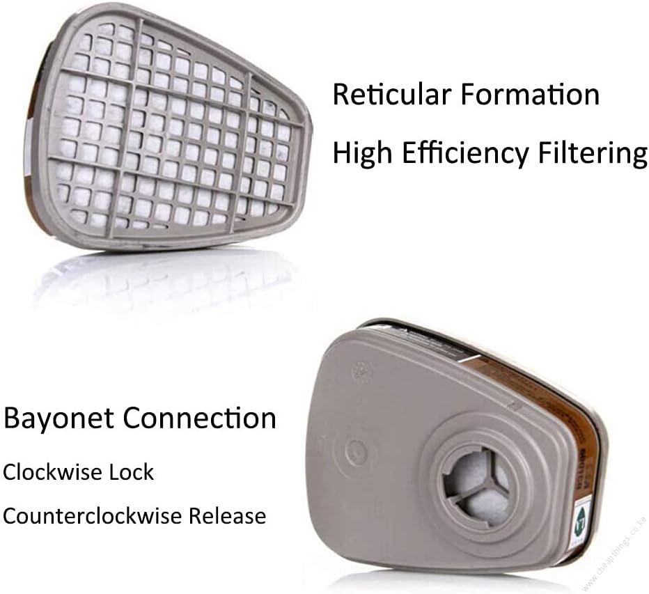 6001 Organic Vapor Cartridge with Activated Carbon Filters for 6100/6200/6800/7502/FF402 Gas Masks - 2pcs - Image 9