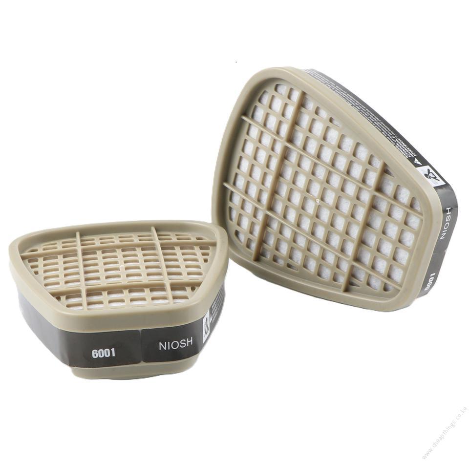 6001 Organic Vapor Cartridge with Activated Carbon Filters for 6100/6200/6800/7502/FF402 Gas Masks - 2pcs - Image 5