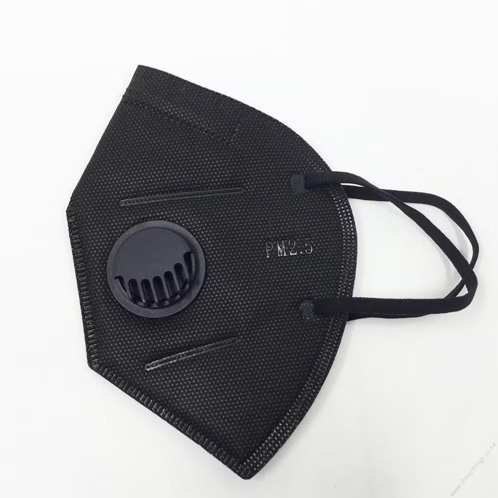 KN95 Mask Valved 3M Black 1pc